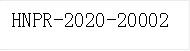 HNPR-2020-20002