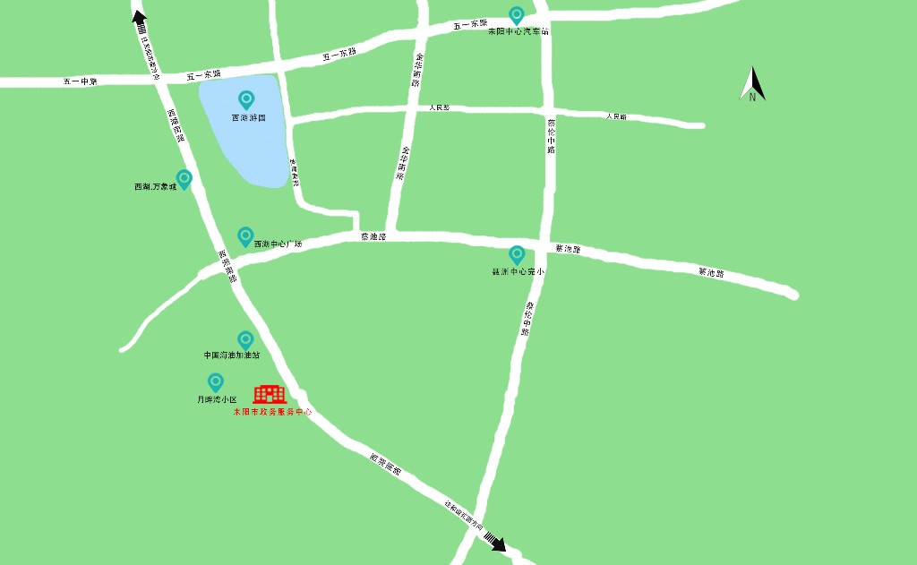 耒阳市政务服务中心地理图-1