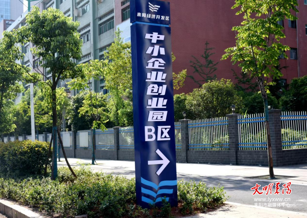创文标准化新变化154耒阳经开区建精美标识标牌展精致园区形象