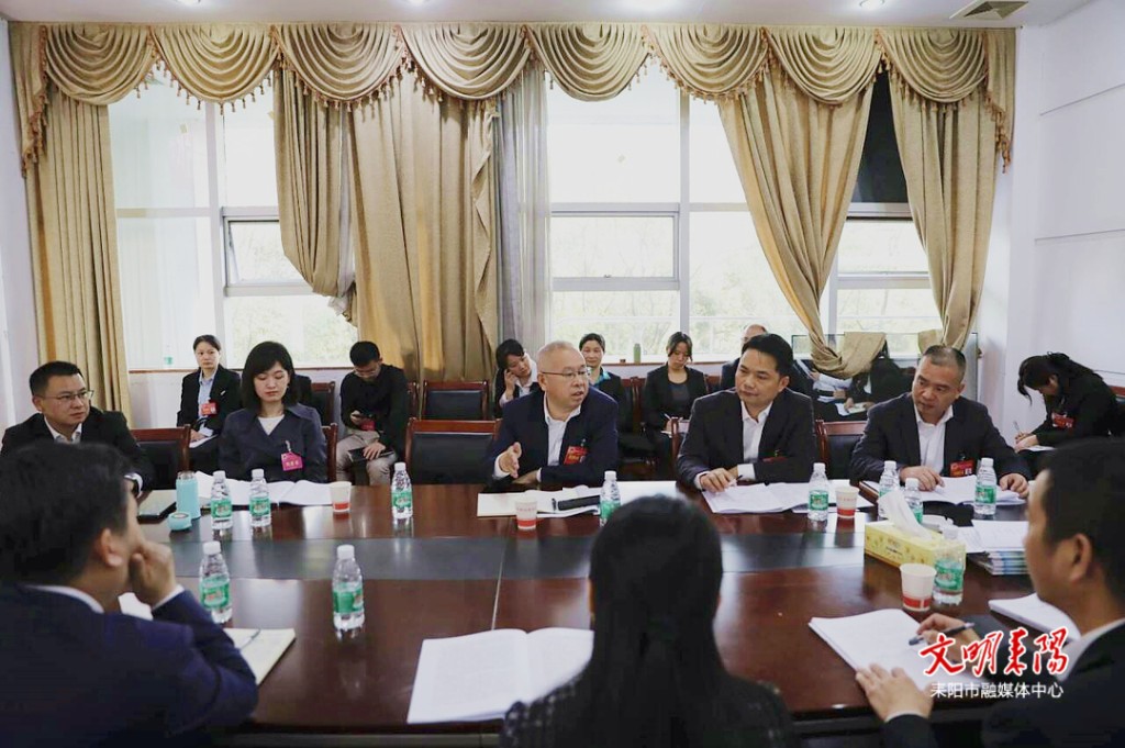 尹立鑫参加仁义片代表团讨论审议